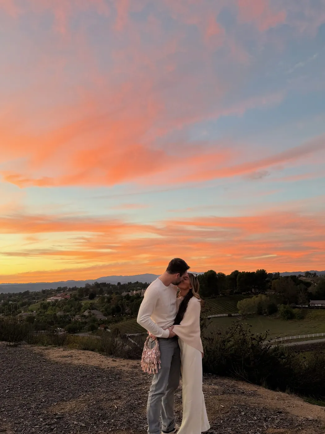 Frankie and Maddie at sunset