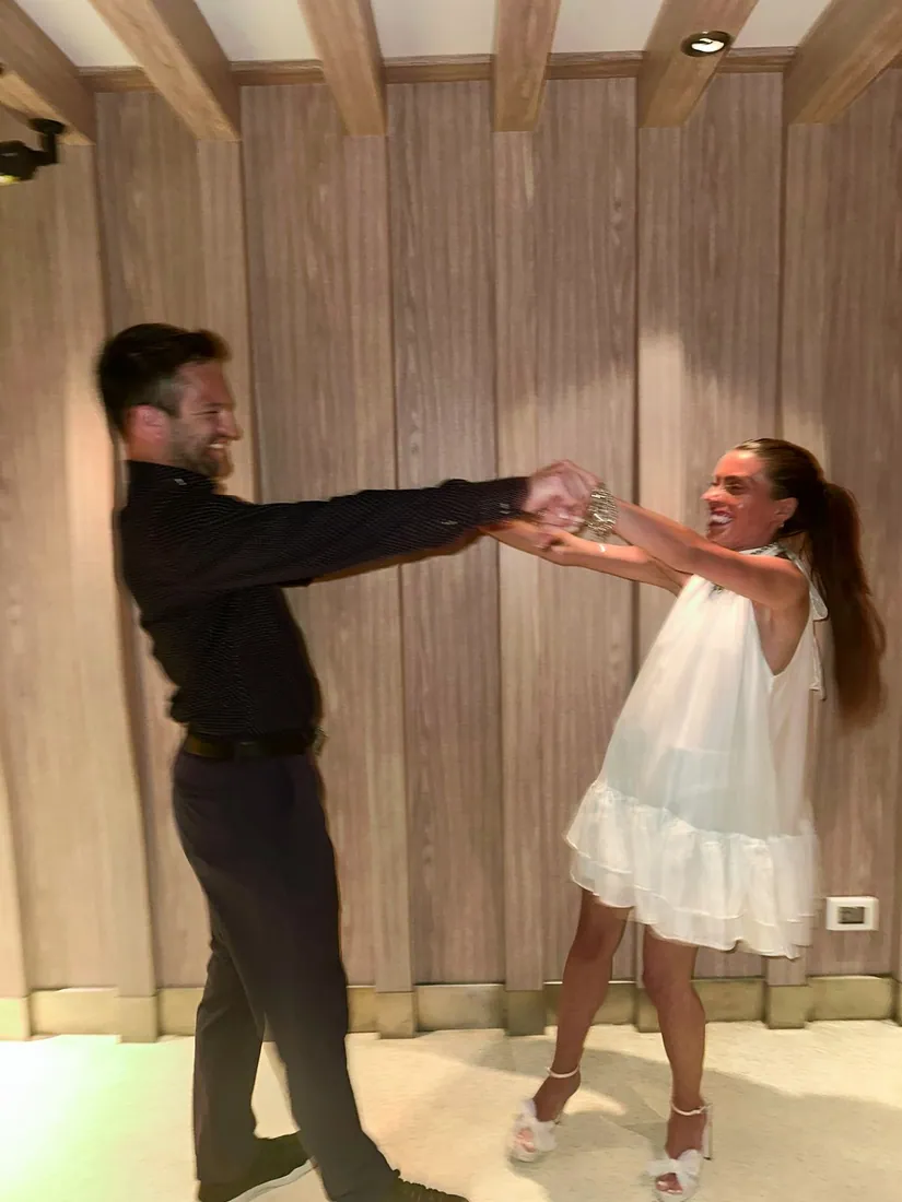 Frankie and Maddie dancing